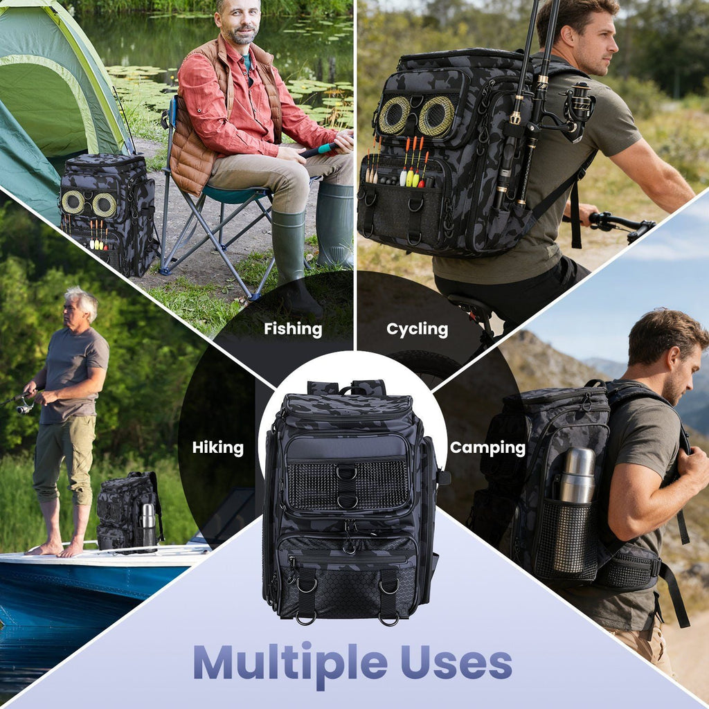 Large Capacity Fishing Tackle Backpack